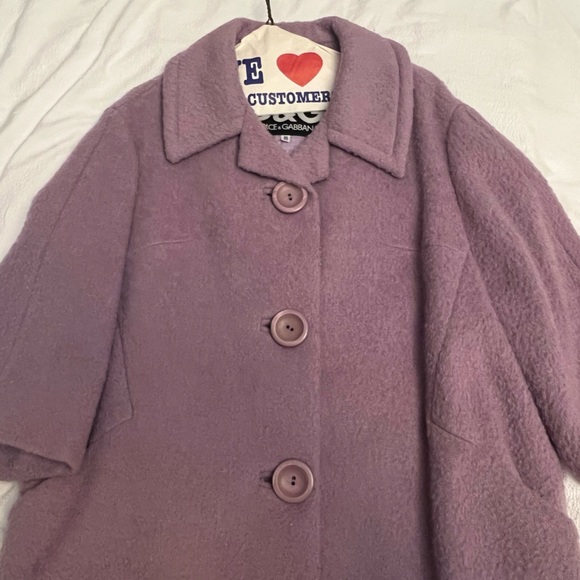 D&G lilac wool coat IT 40 - Picture 4 of 5